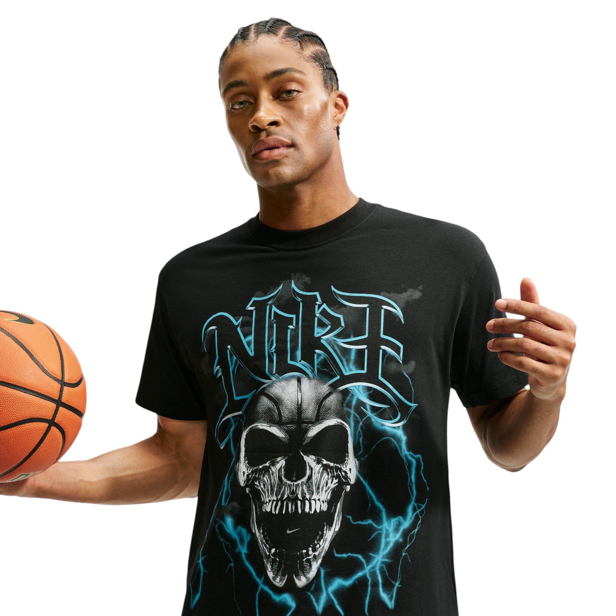 Nike Men's Summit Skull Basketball T-Shirt - BLACK